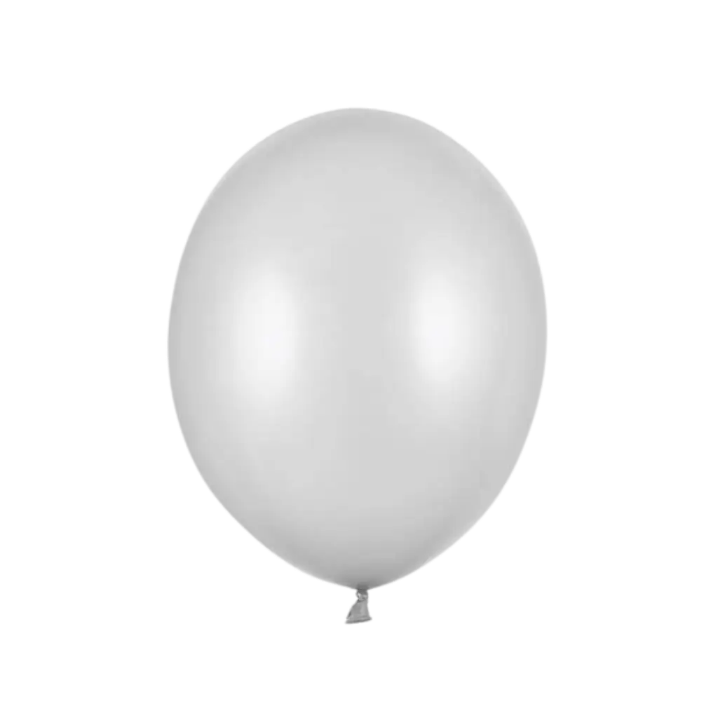 Paquete de 100 globos metálicos de plata