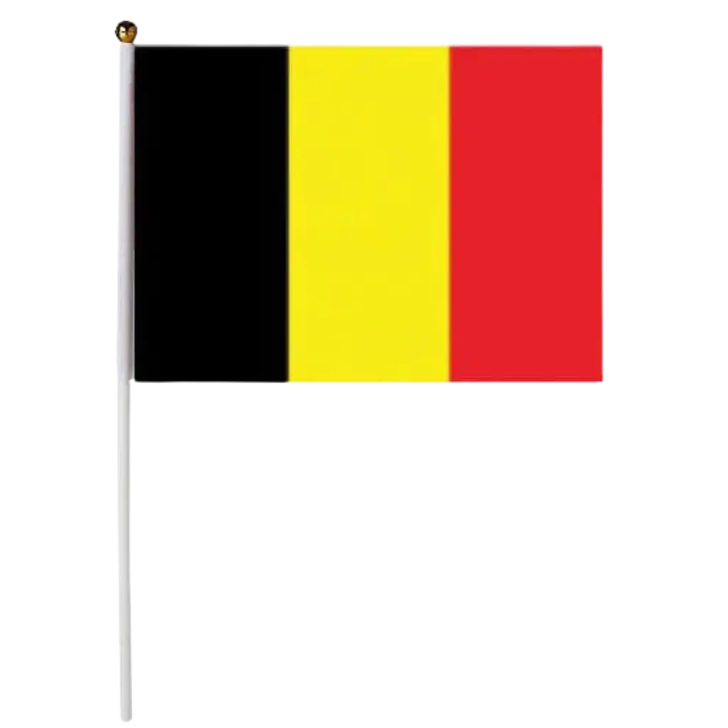 Bandera de Bélgica 30x45cm con palo