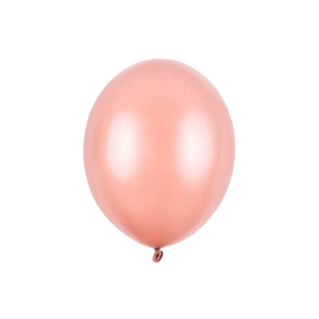 Paquete de 100 globos metálicos de oro rosa