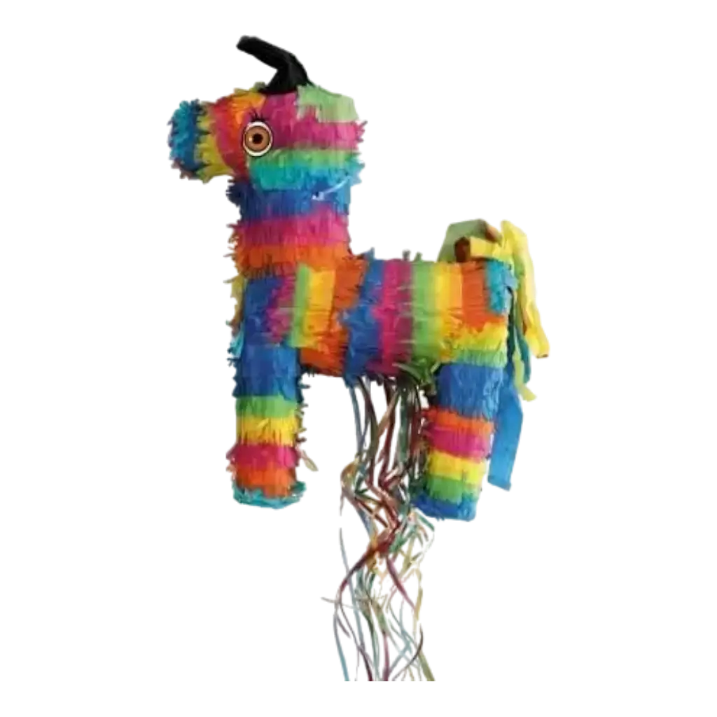 PIÑATA BURRO ARCOÍRIS