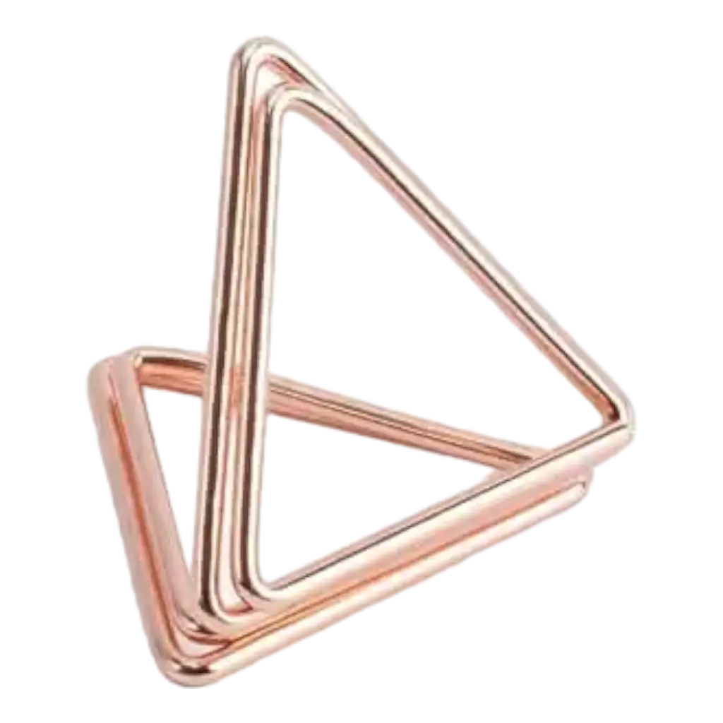 Porta marcadores triangulares PINK GOLD x10