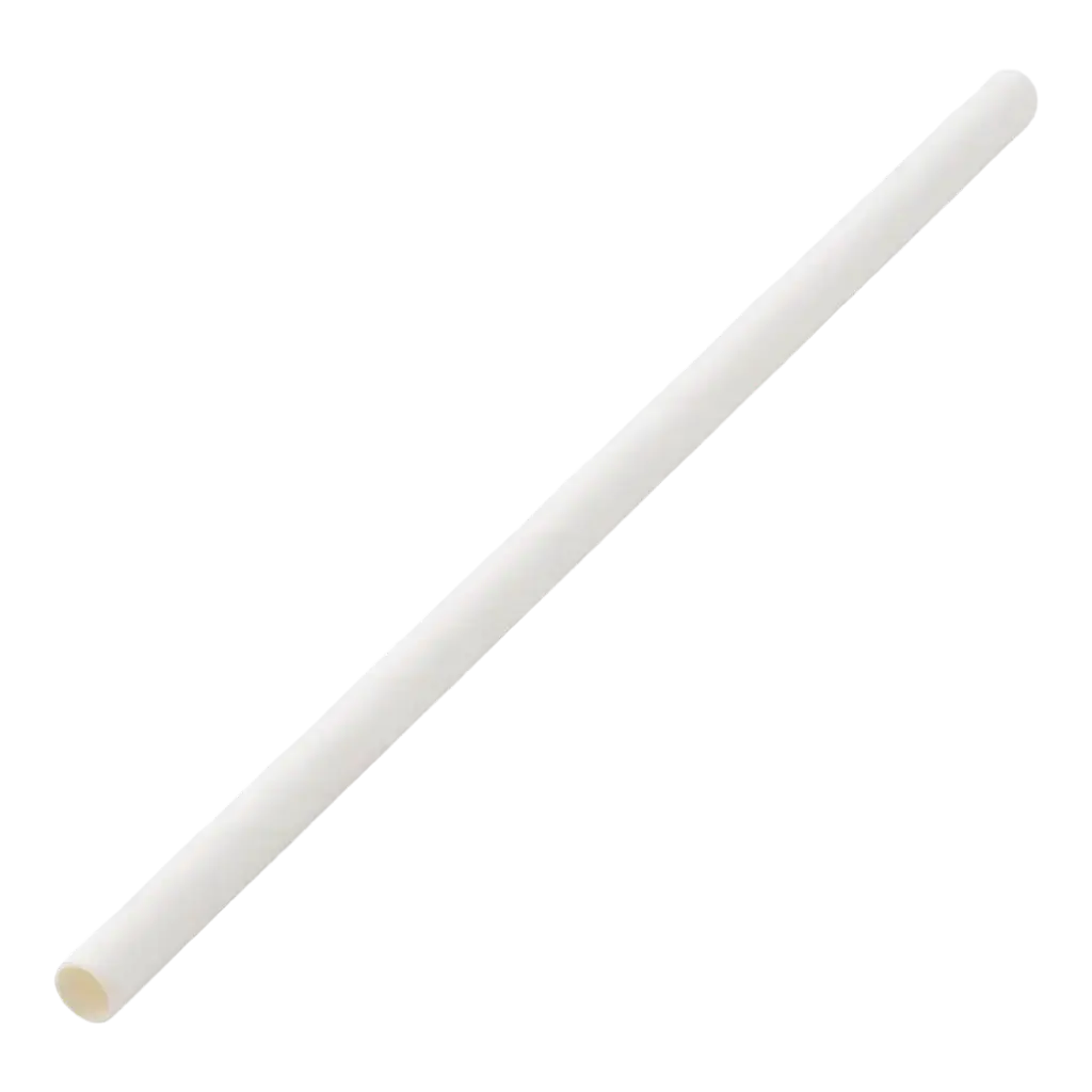 Paja de papel blanco 14cm /ø5mm (250 piezas)