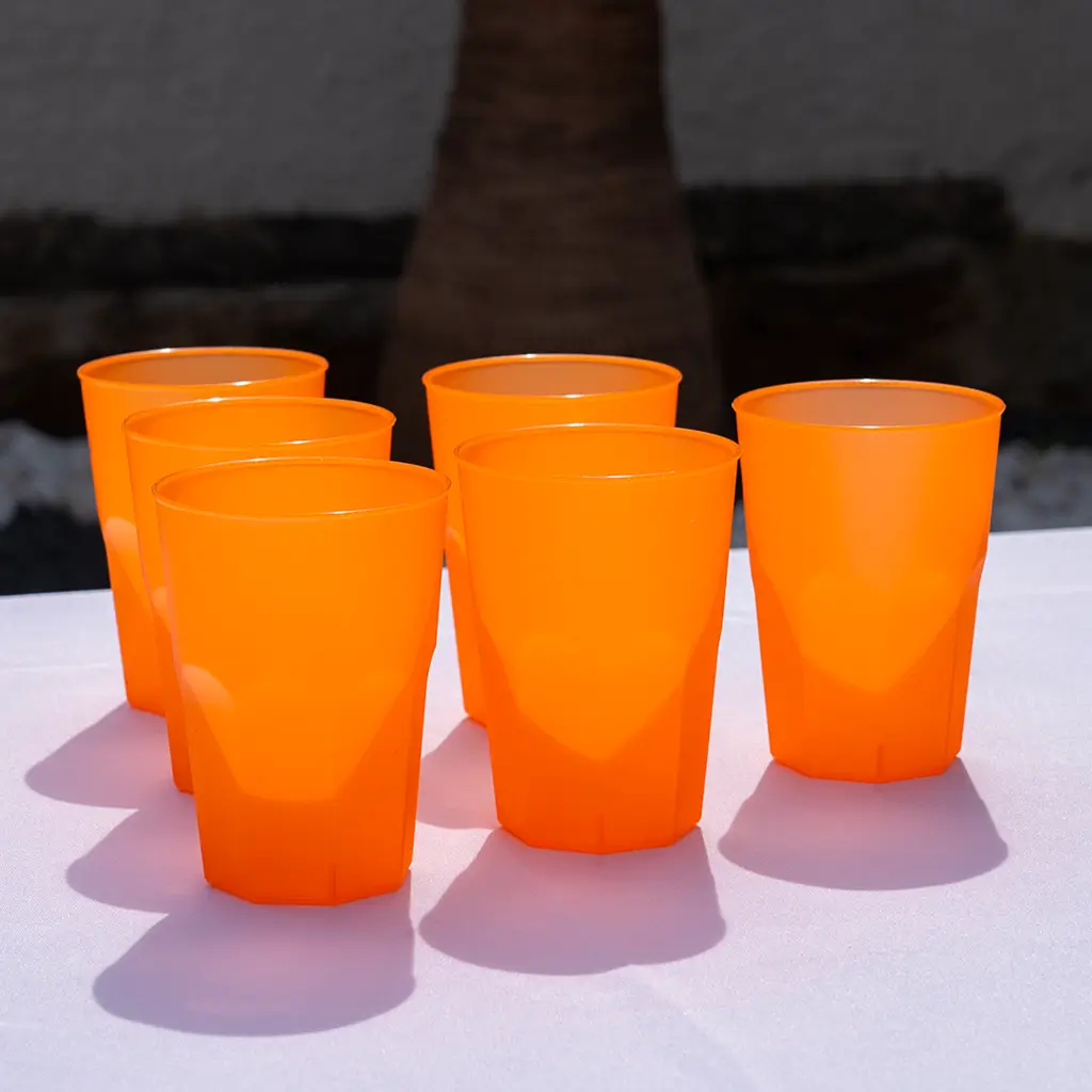 Vaso de cóctel de naranja 35cl (Lote de 20)