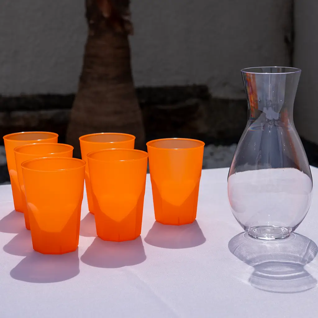 Vaso de cóctel de naranja 35cl (Lote de 20)