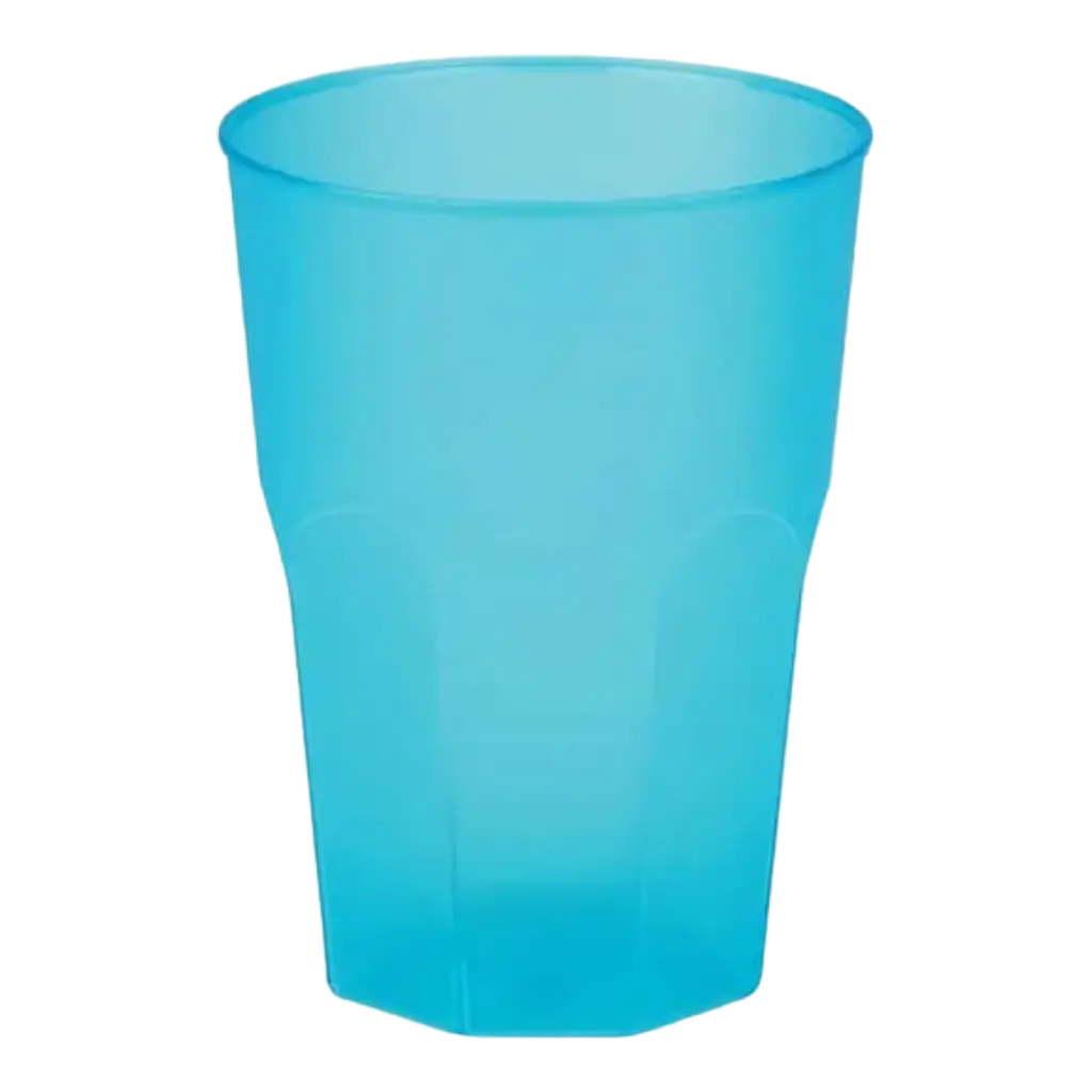 Vaso de cóctel azul turquesa 35cl (Lote de 20)