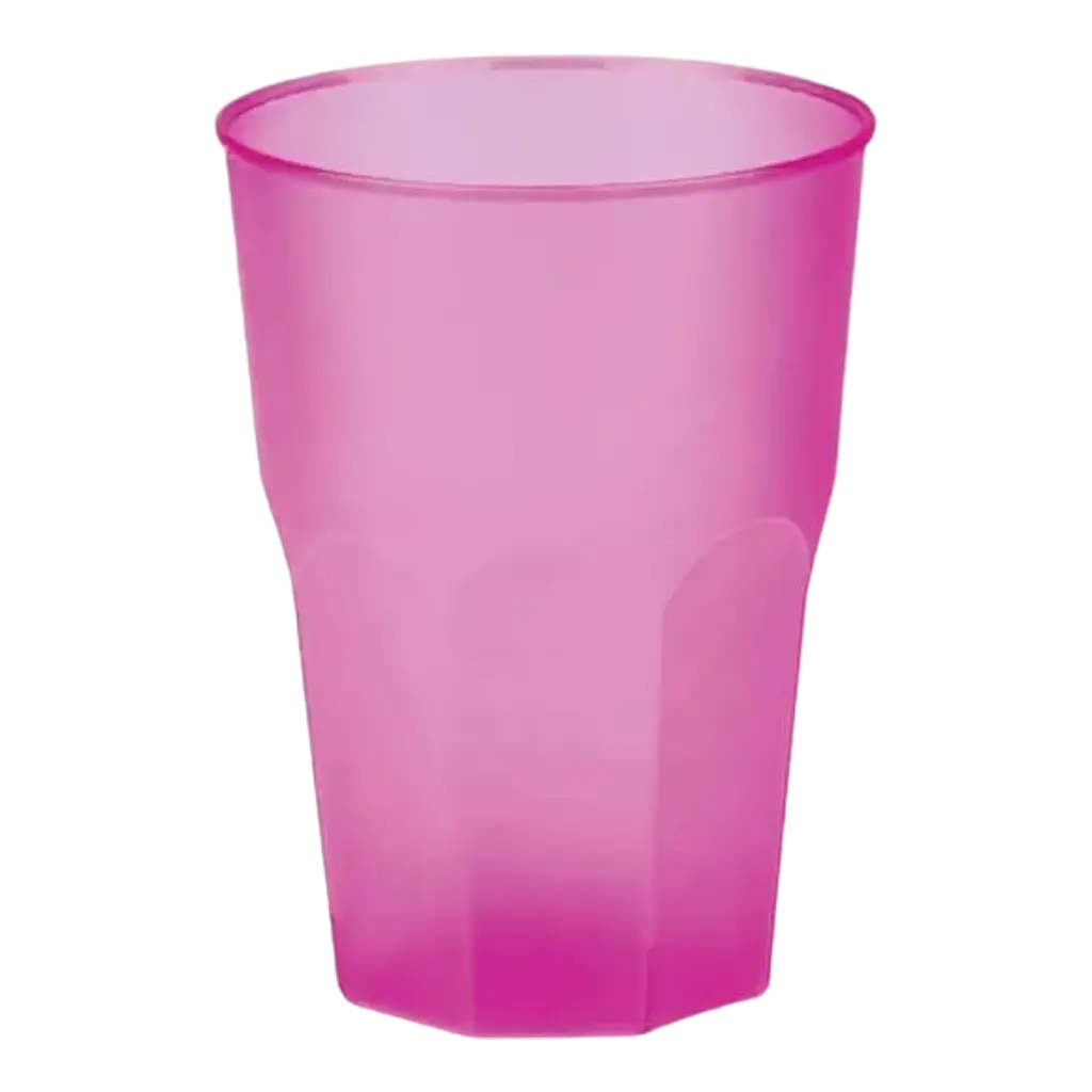 Vaso de cóctel rosa fucsia 35cl (Lote de 20)