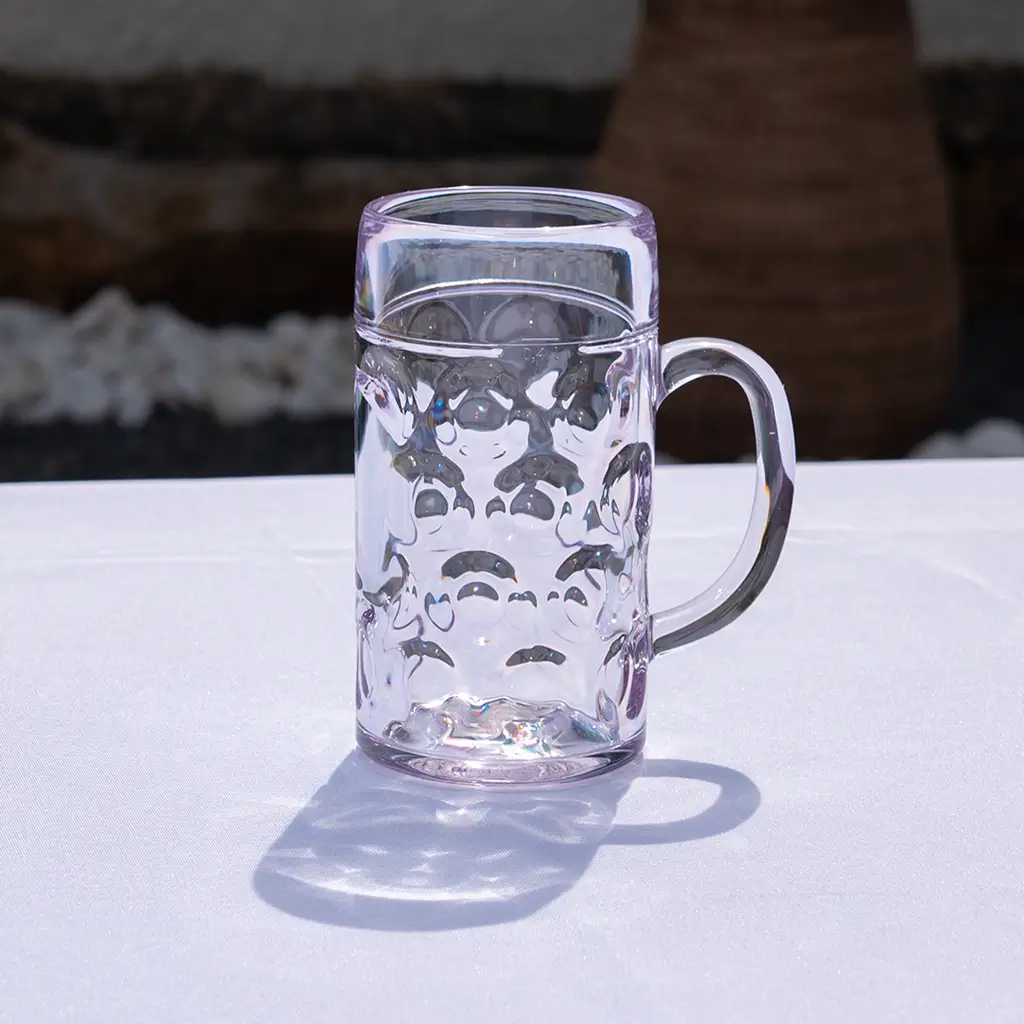 Diseño taza de cerveza transparente 50cl