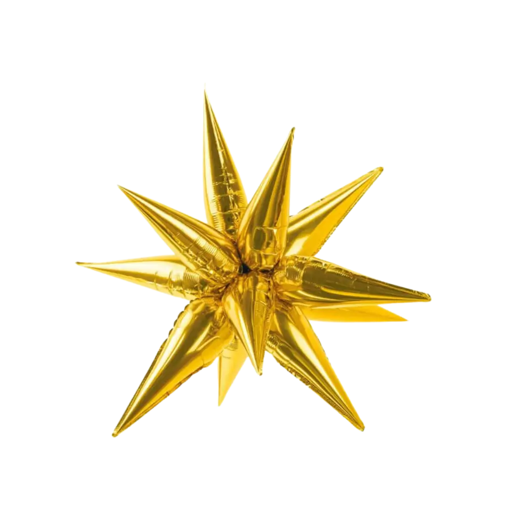 Bola 3D Estrella de Oro 95cm