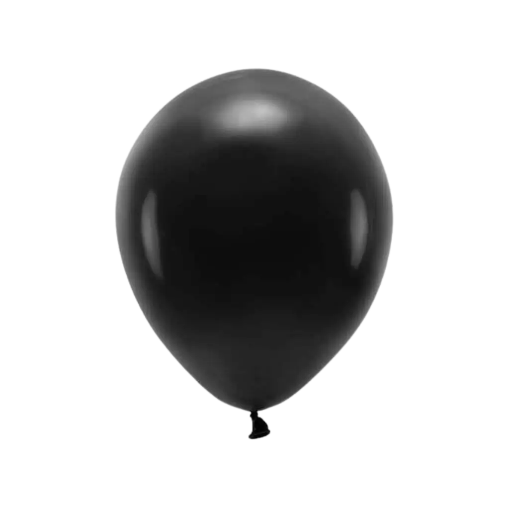 Paquete de 10 globos negros biodegradables