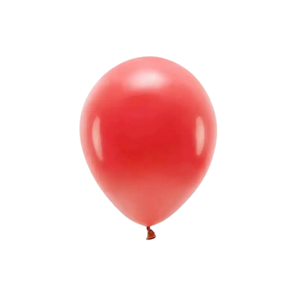 Paquete de 10 globos rojos biodegradables