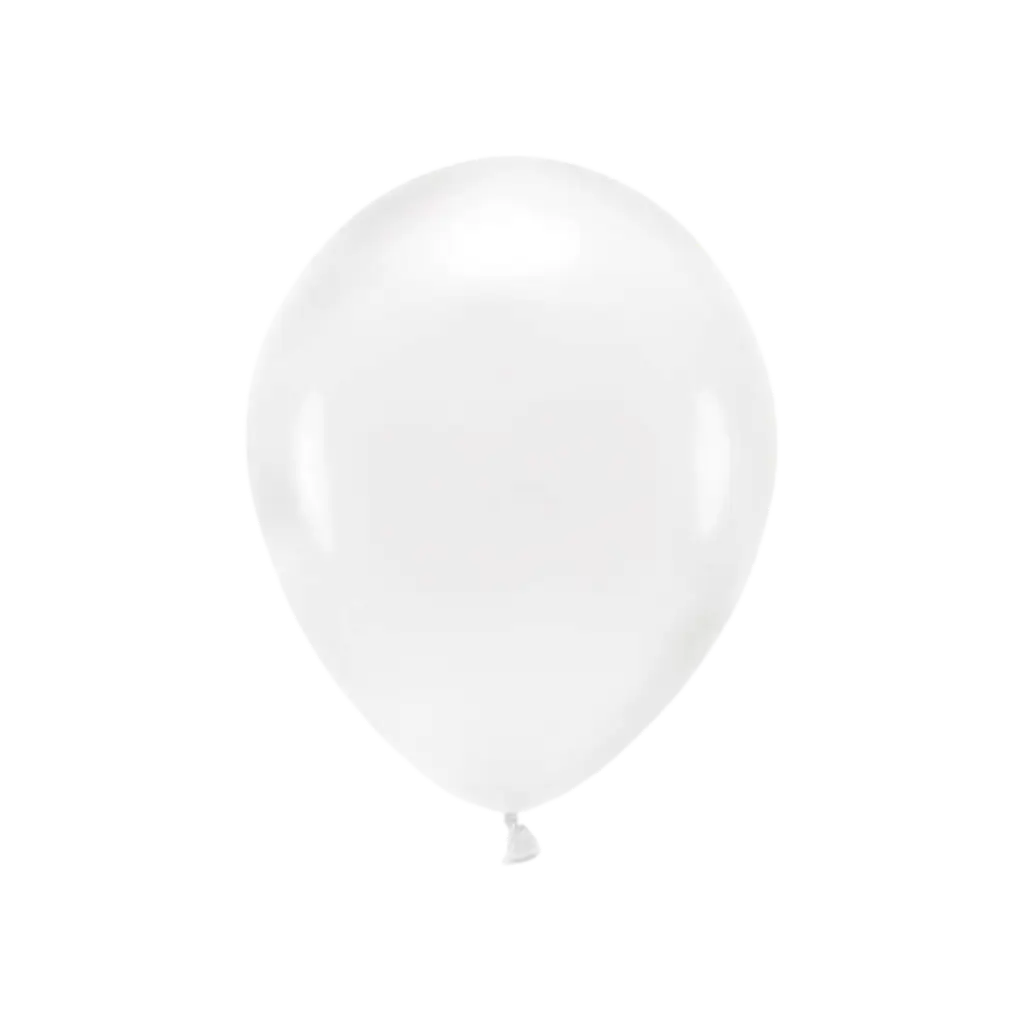 Paquete de 10 globos biodegradables transparentes