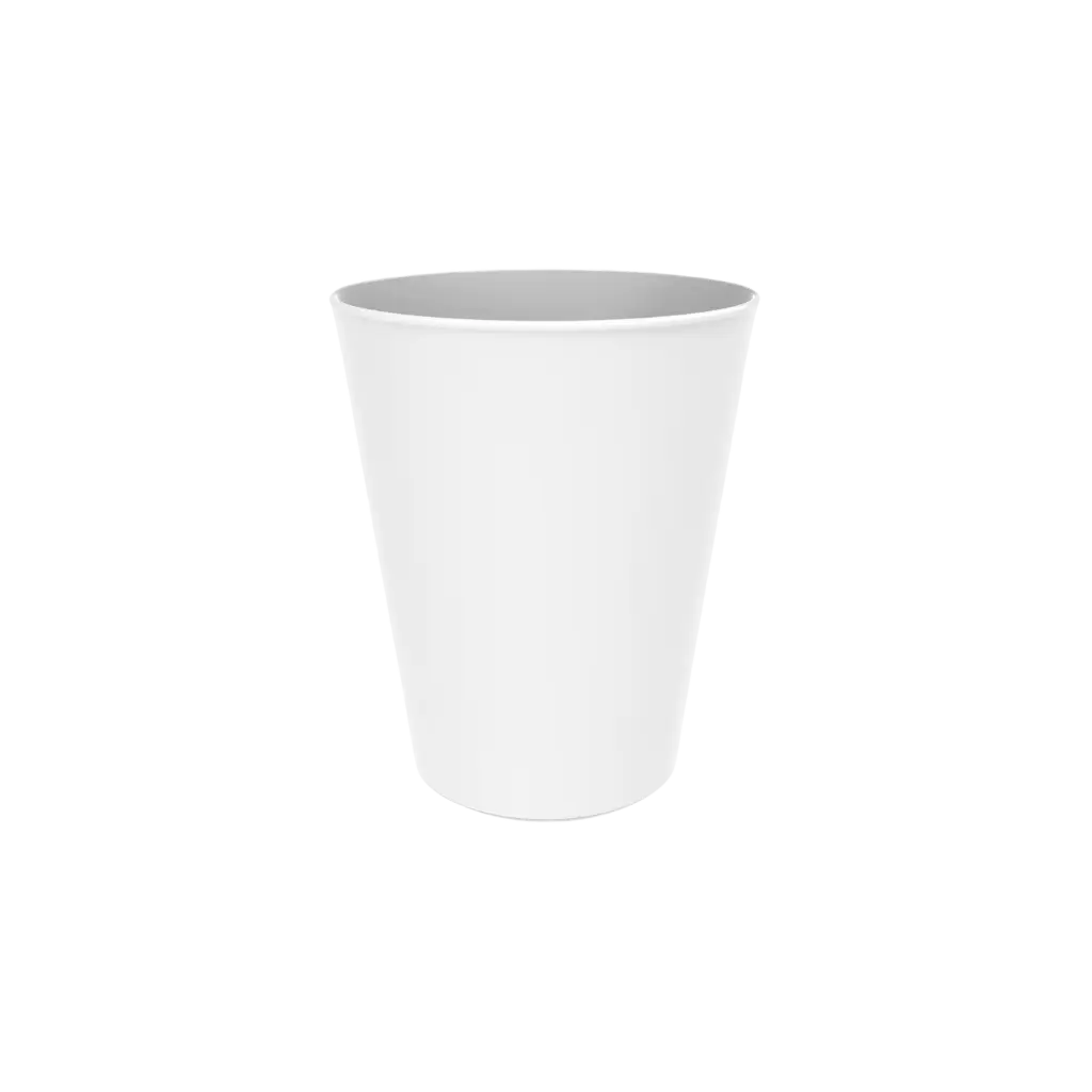 Vaso Cónico de PP - Blanco - 33cl