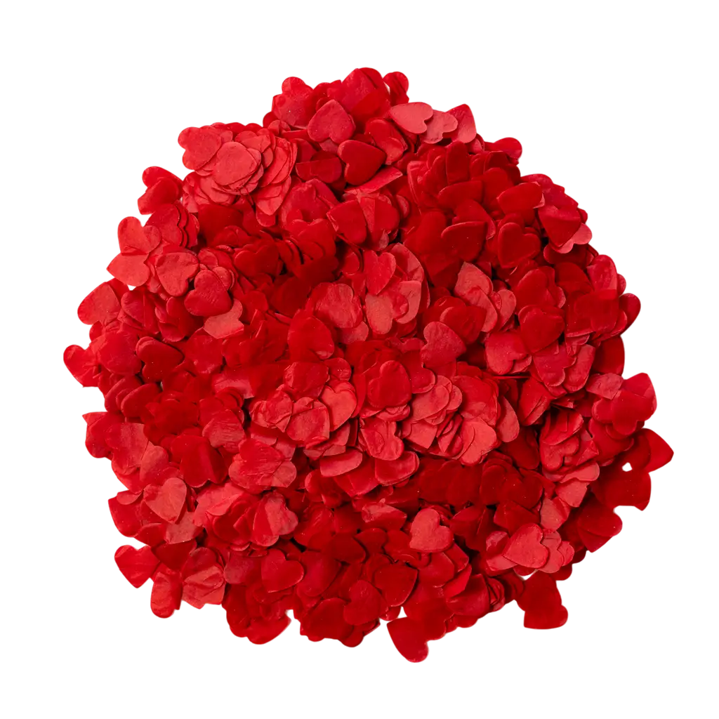 Confeti - Corazón Rojo - (15gr) 100% BIODEGRADABLE