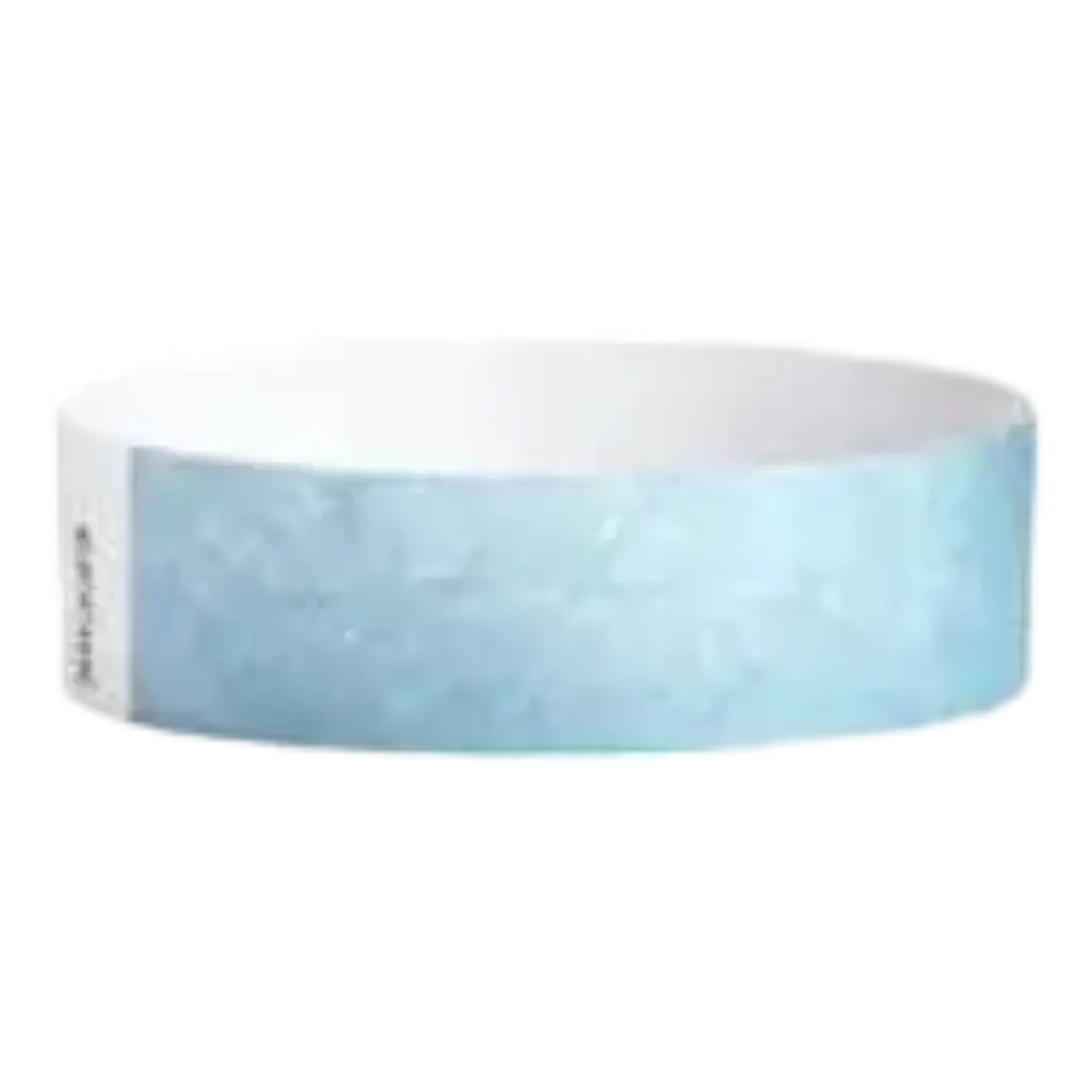 Pulsera Tyvek® Papel azul claro sin marcar