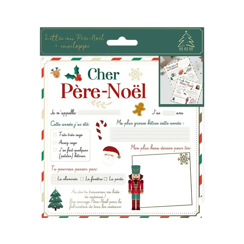 Carta a Papá Noel para niños