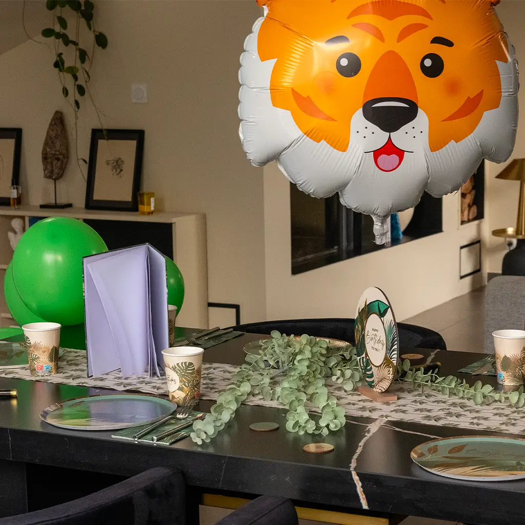 Adornos de mesa - Cumpleaños Jungle - Lote de 10