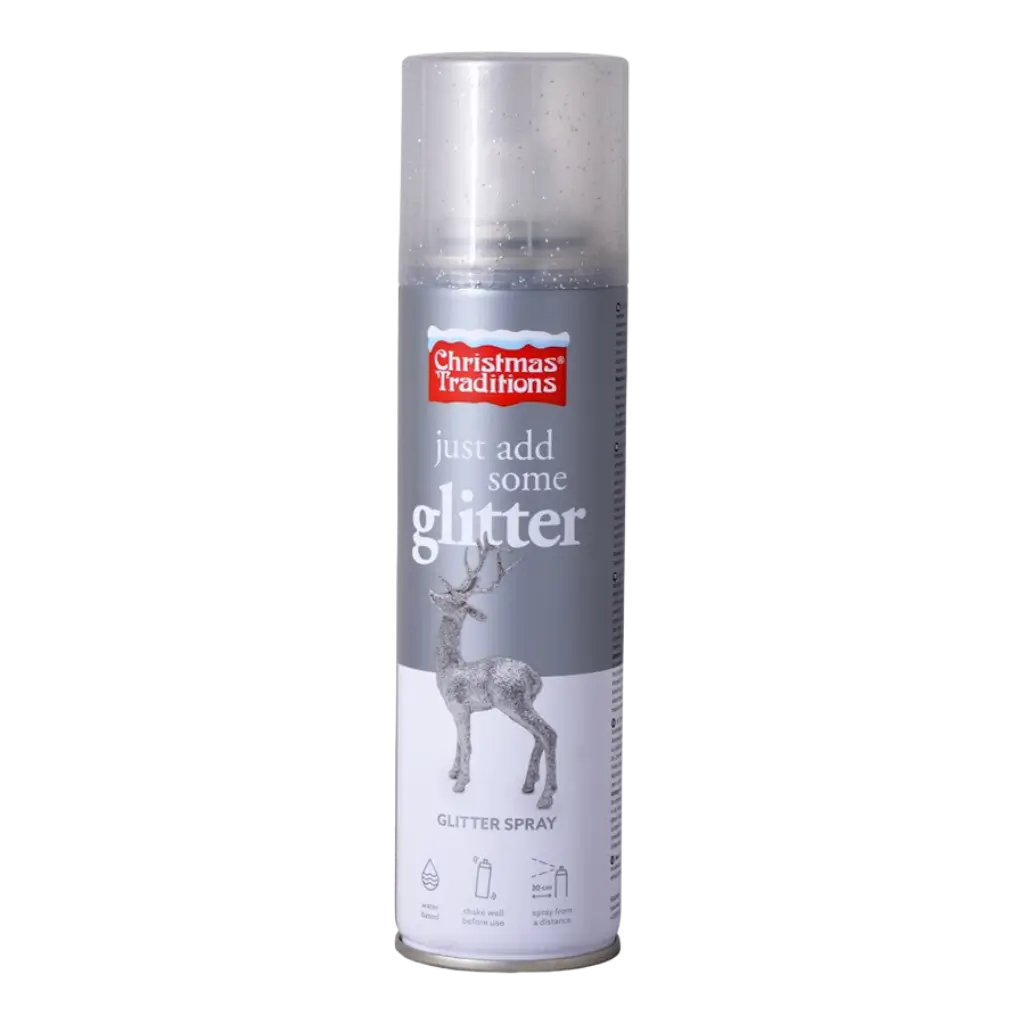 Spray purpurina plateada 100 ml