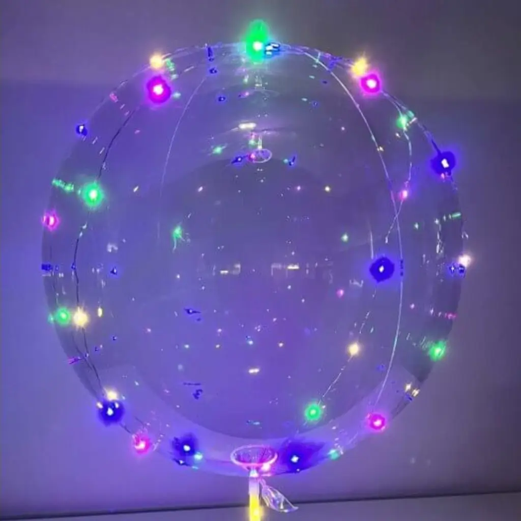 Bola de burbujas LED 40cm (tallo + pie)