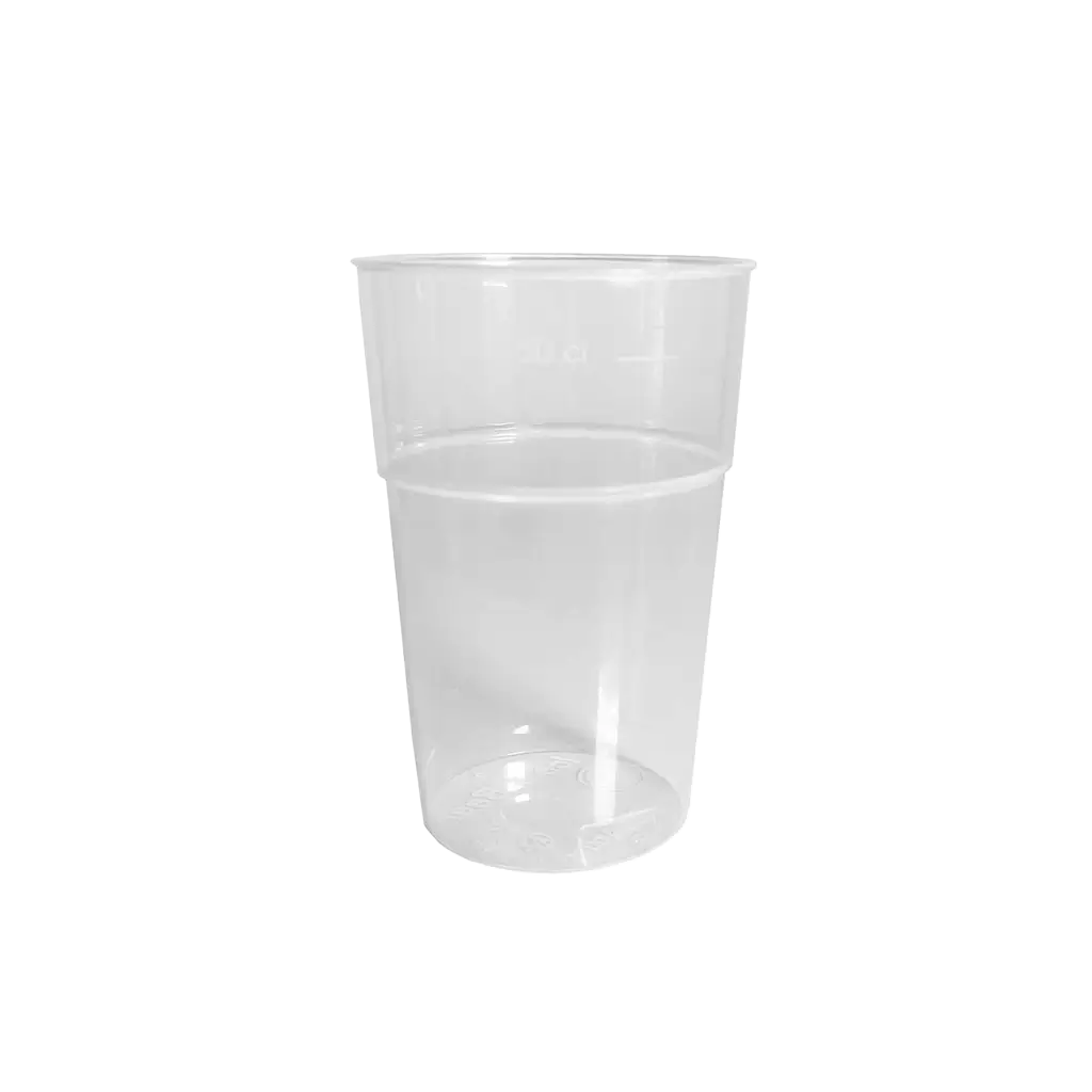 Vaso de cerveza transparente "Ice and Beer" 500 ml