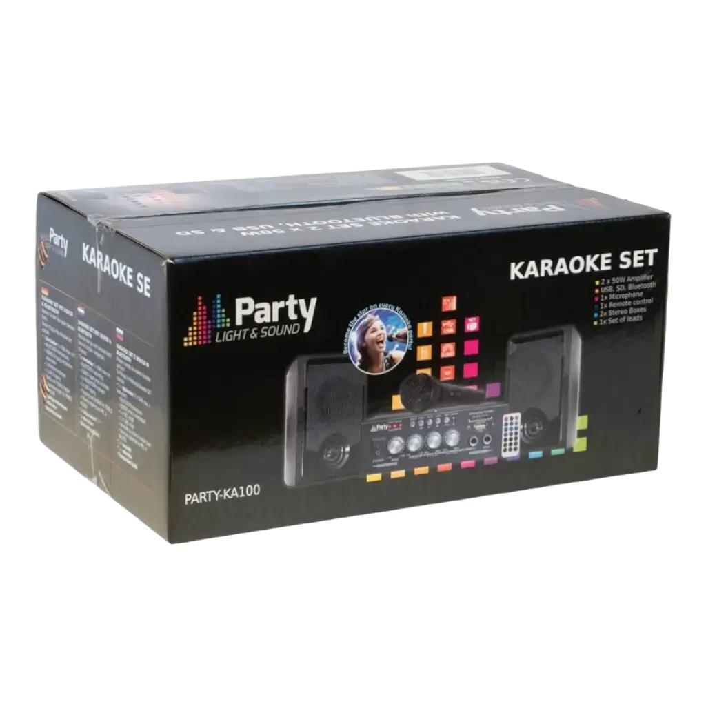 PARTY-KA100" Kit de karaoke con usb/sd y bluetooth