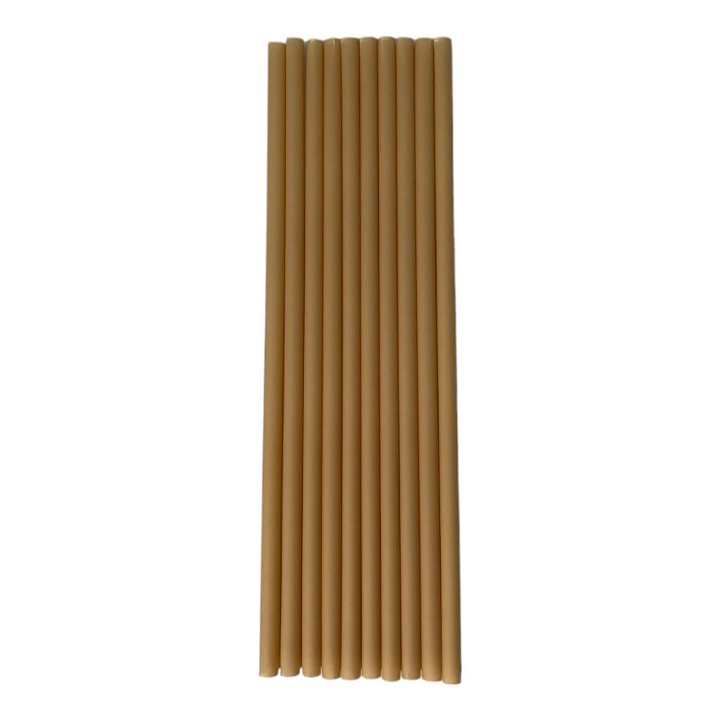 Paja de fibra vegetal biodegradable (lote de 250) - 6x200mm