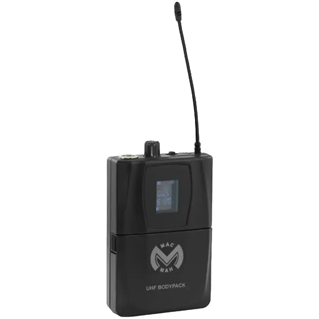 Transmisor de petaca y micrófono Mac Mah - UHF Bodypack