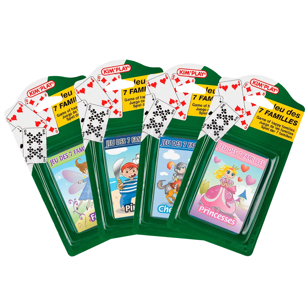 Juego 7 Familias - Princesas Hadas Piratas Caballeros (Set de 4)