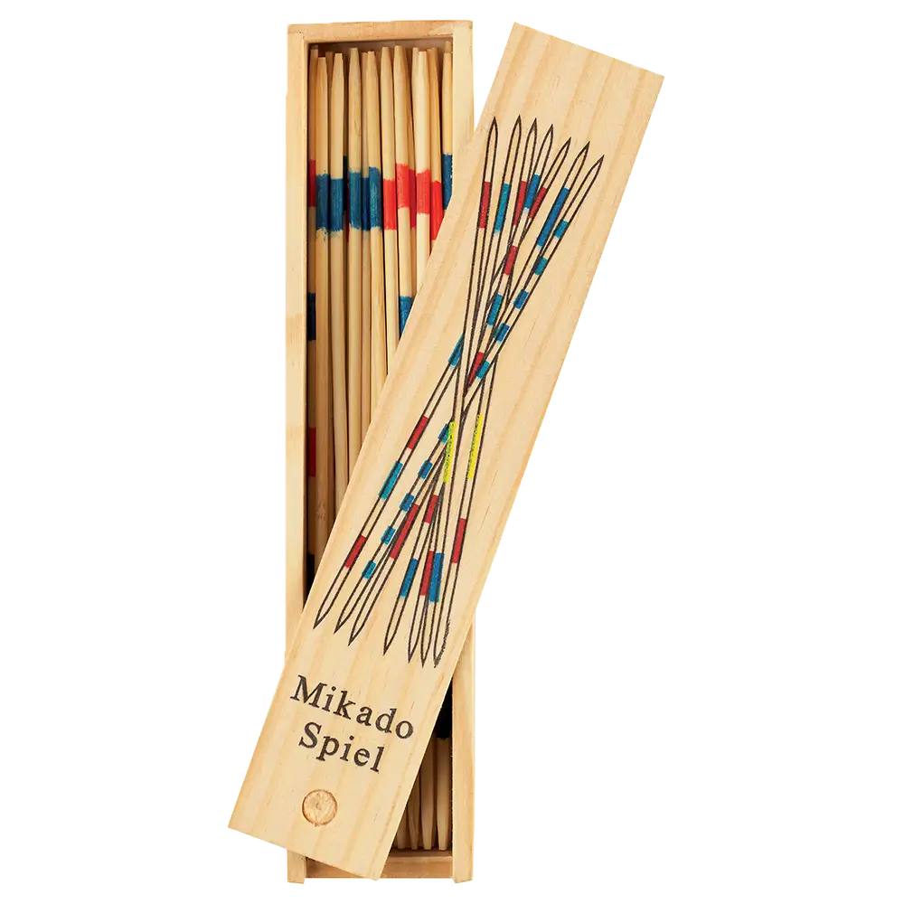 Juego Mikado de madera con caja de almacenamiento